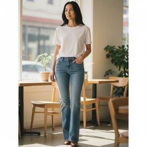 Banana Republic Light Blue Boot Cut Jeans Size 12 Long